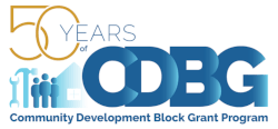 50 years of CDBG logo
