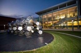 Sculpture outside building