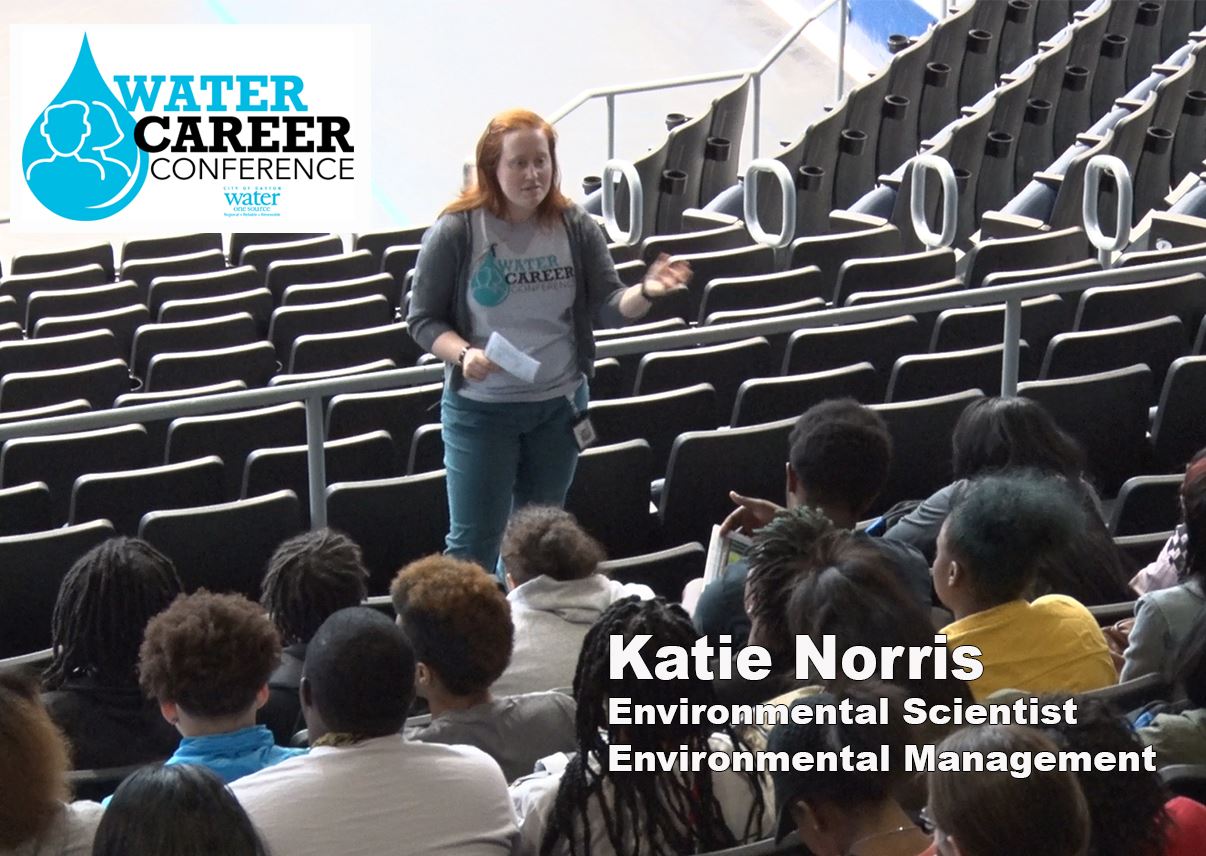 Speaker lecturing to students