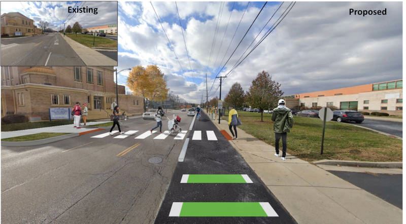 Artist's rendering of ATP's project 12 comparing existing to proposed.